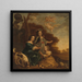 Ritratto di Geertruyt Margriet e Anna Delff, le figlie dell'artista - Ritratto di tre bambine in un paesaggio - Jacob Willemsz Delff il Giovane — quadro incorniciato alla parete