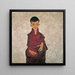 Ritratto di Herbert Reiner - Egon Schiele — quadro incorniciato alla parete