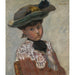 Riproduzione del dipinto Ritratto di una giovane donna con cappello in oro - Pierre Bonnard