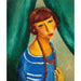 Riproduzione del dipinto Ritratto di Marguerite Gros, sorella di Mme Renée Kisling - Moïse Kisling