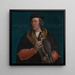 Ritratto di Robert Cheseman - Hans Holbein il Giovane — quadro incorniciato alla parete
