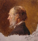 Ritratto di Simon Toldstad, studio - Adolph Tidemand — vista dell’opera
