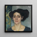 Ritratto di donna - Leo Putz — quadro incorniciato alla parete