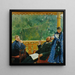 Ritratto di famiglia della famiglia Polenow - Boris Kustodiev — quadro incorniciato alla parete