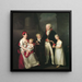 Ritratto di famiglia del mercante di Lübeck Marc André Souchay 1759-1814, sua moglie Cornelia 1765-1838 e i loro figli - Friedrich Carl Gröger — quadro incorniciato alla parete