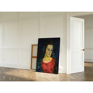 Portrait de femme Ludmilla Allik - Konrad Mägi | Reproduction Tableau Décoration murale affiche copie