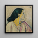 Ritratto di donna di profilo - Koloman Moser — quadro incorniciato alla parete