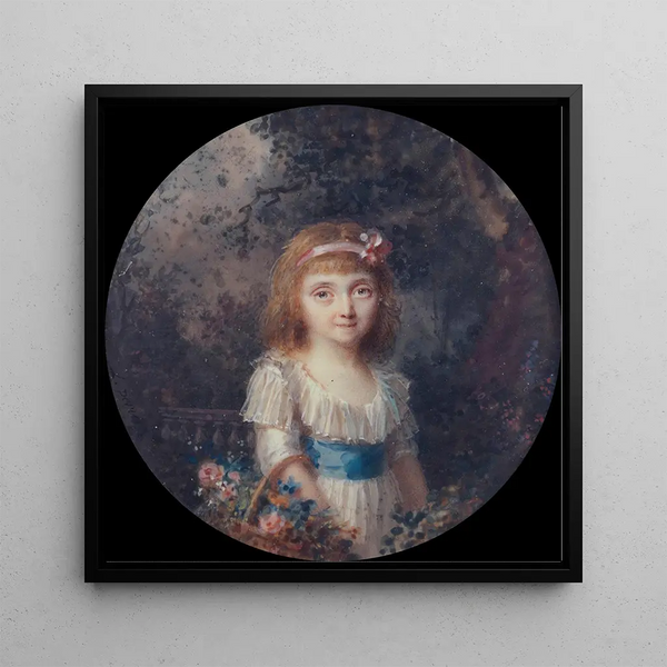 Portrait de fillette dans un parc - Li Louis PrinSalbreux