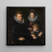 Ritratto dell'orafo di Bruxelles Robert Staes, sua moglie Anna e il loro figlio Albert - Peter Paul Rubens — quadro incorniciato alla parete