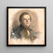 Ritratto di mand - P C Skovgaard — quadro incorniciato alla parete