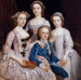 Ritratto dei figli di Sir Edward Walpole - Stephen Slaughter — ambientato in un interno