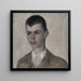 Ritratto del fratello dell'artista Svend Hammershøi - Vilhelm Hammershøi — quadro incorniciato alla parete