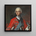 Ritratto del re Frederik V - Andreas Müller — quadro incorniciato alla parete