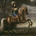 Ritratto equestre di Carlo XI - David Klöcker Ehrenstrahl — ambientato in un interno