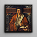 Ritratto idealizzato di Virgilio - Cerchio di Ambrosius Holbein — quadro incorniciato alla parete