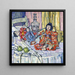 Bambole giapponesi con mele - Eugenie Bandell — quadro incorniciato alla parete