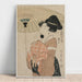 Riproduzione del dipinto Preghiere per la pioggia, della serie Seven Elegant Komachi - Kitagawa Utamaro