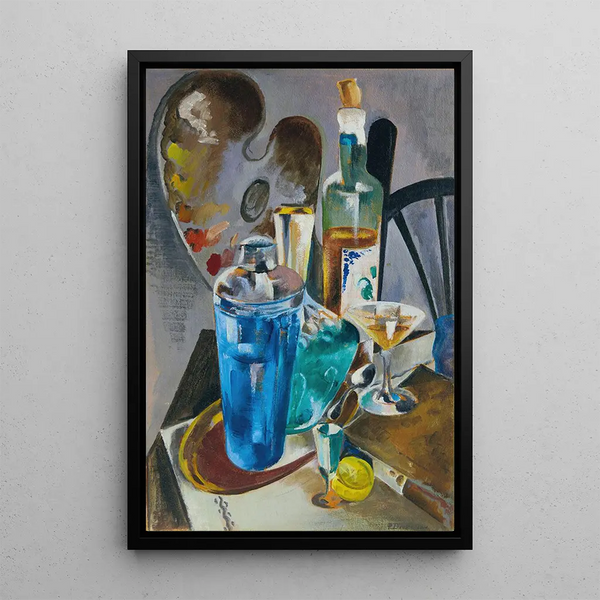 La table de l'artiste - Preston Dickinson — quadro incorniciato alla parete