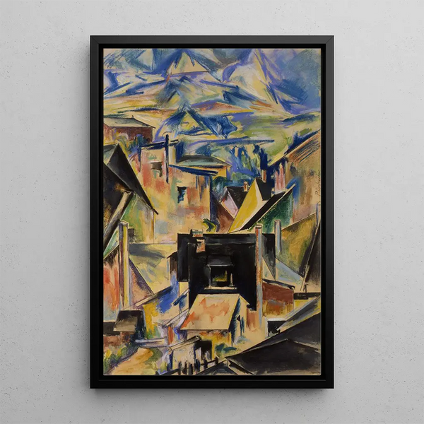 La maison noire - Preston Dickinson — quadro incorniciato alla parete