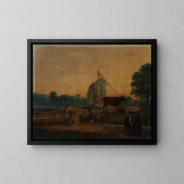 La Noria Spagna - Prilidiano Pueyrredón — quadro incorniciato alla parete