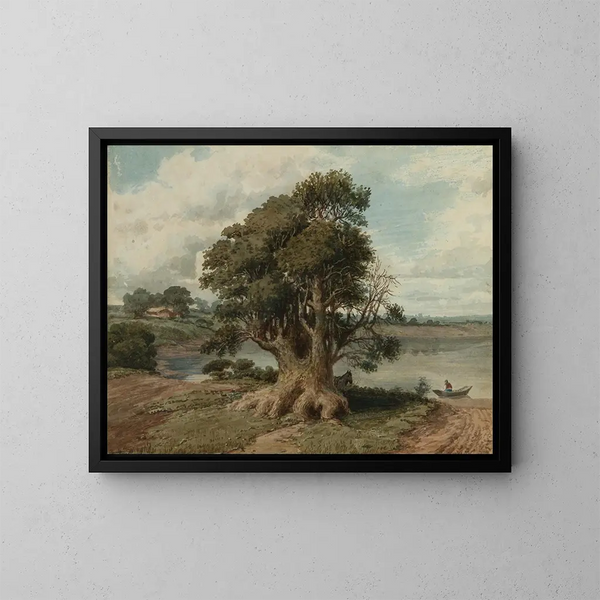 Paesaggio della costa di San Isidro - Prilidiano Pueyrredón — quadro incorniciato alla parete