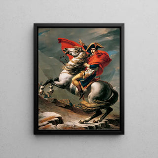 Napoleone che attraversa il Gran San Bernardo di Jacques-Louis David | Stampa d'arte Quadro Decorazione murale poster copia