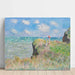 Riproduzione del dipinto Passeggiata sulla scogliera, Pourville di Claude Monet