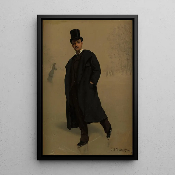 Patineur au bois de Boulogne - Prosper-Joseph Florence — quadro incorniciato alla parete