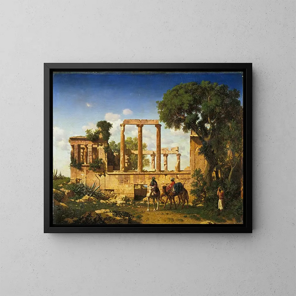 L'Érechthéion, Atene - Prosper Marilhat — quadro incorniciato alla parete