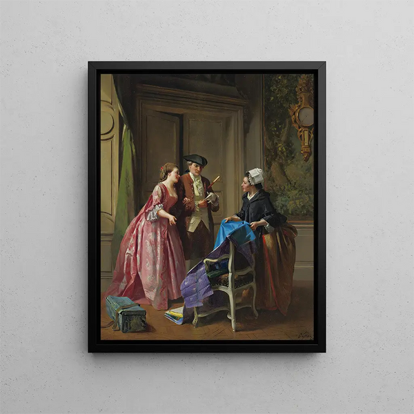 PrudentLouis Leray - Choosing Fabric For A New Dress.webp