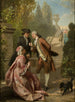 Scène dans un parc - Prudent-Louis Leray — vista dell’opera