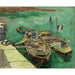 Riproduzione del dipinto Quai con uomini che scaricano barche di sabbia - Vincent van Gogh