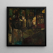 Quartier des pêcheurs le soir - Constant Permeke — quadro incorniciato alla parete