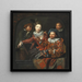 Quattro persone in una nicchia - Benoît Le Coffre — quadro incorniciato alla parete