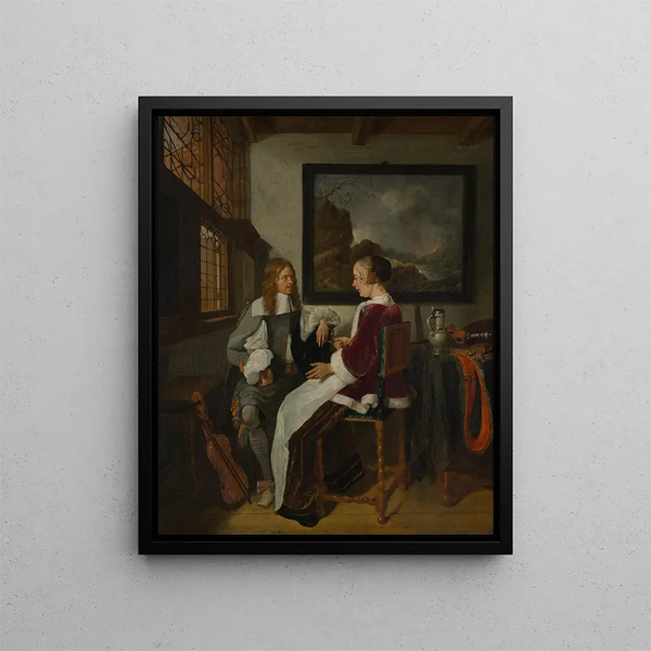 Quirijn Van Brekelenkam - Sentimental Conversation.webp