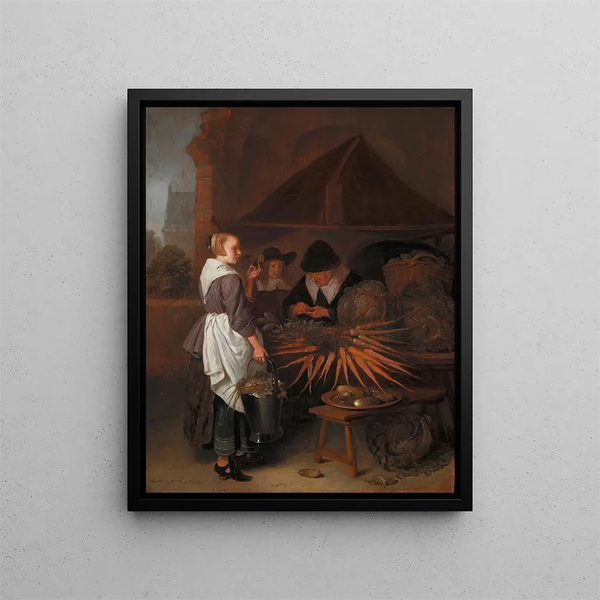 Quirijn Van Brekelenkam - The Vegetable Stall.webp