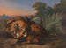 Tigri in lotta - Raden Saleh — vista dell’opera