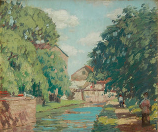 Sentier de halage au bord du canal à New Hope - Rae Sloan Bredin — vista dell’opera