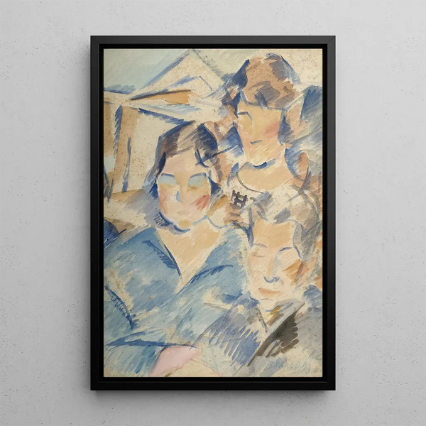 Carmen Pilar et la mère - Rafael Barradas — quadro incorniciato alla parete