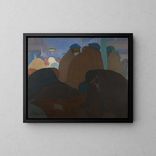 Gli emigranti - Rafael Barradas — quadro incorniciato alla parete