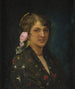 Ritratto di una giovane donna con una rosa - Rafael Enríquez Villanueva — vista dell’opera