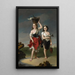 I ricercatori di conchiglie - Rafael García Hispaleto — quadro incorniciato alla parete