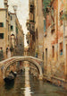 Un canale a Venezia - Raffaele Tafuri — vista dell’opera
