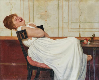 Fille riant - Raffaello Sorbi — vista dell’opera