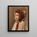 Ritratto di una dama con un cappello visto di lato - Raimund Ritter von Wichera — quadro incorniciato alla parete