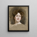 Una giovane bellezza - Raimundo de Madrazo y Garreta — quadro incorniciato alla parete