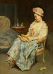 Un moment de réflexion - Raimundo de Madrazo y Garreta — vista dell’opera