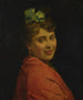 Un ritratto di una dama con uno scialle rosso - Raimundo de Madrazo y Garreta — vista dell’opera