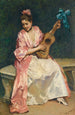 Aline avec guitare - Raimundo de Madrazo y Garreta — vista dell’opera