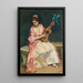 Aline avec guitare - Raimundo de Madrazo y Garreta — quadro incorniciato alla parete